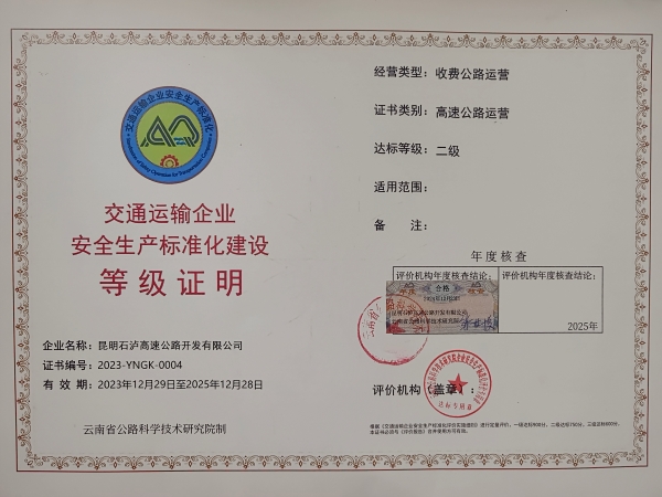 石泸公司证书